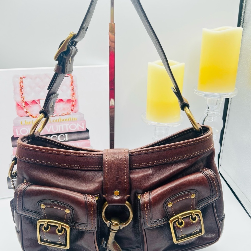 Coach Vintage #7458 Whiskey Leather Bag - Picture 7 of 16